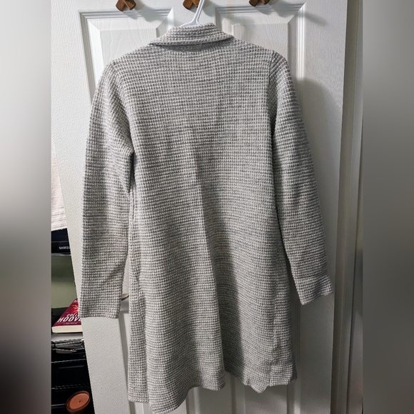 Dynamite Grey & White Knit Sweater Coat | Size XS - Picture 10 of 11